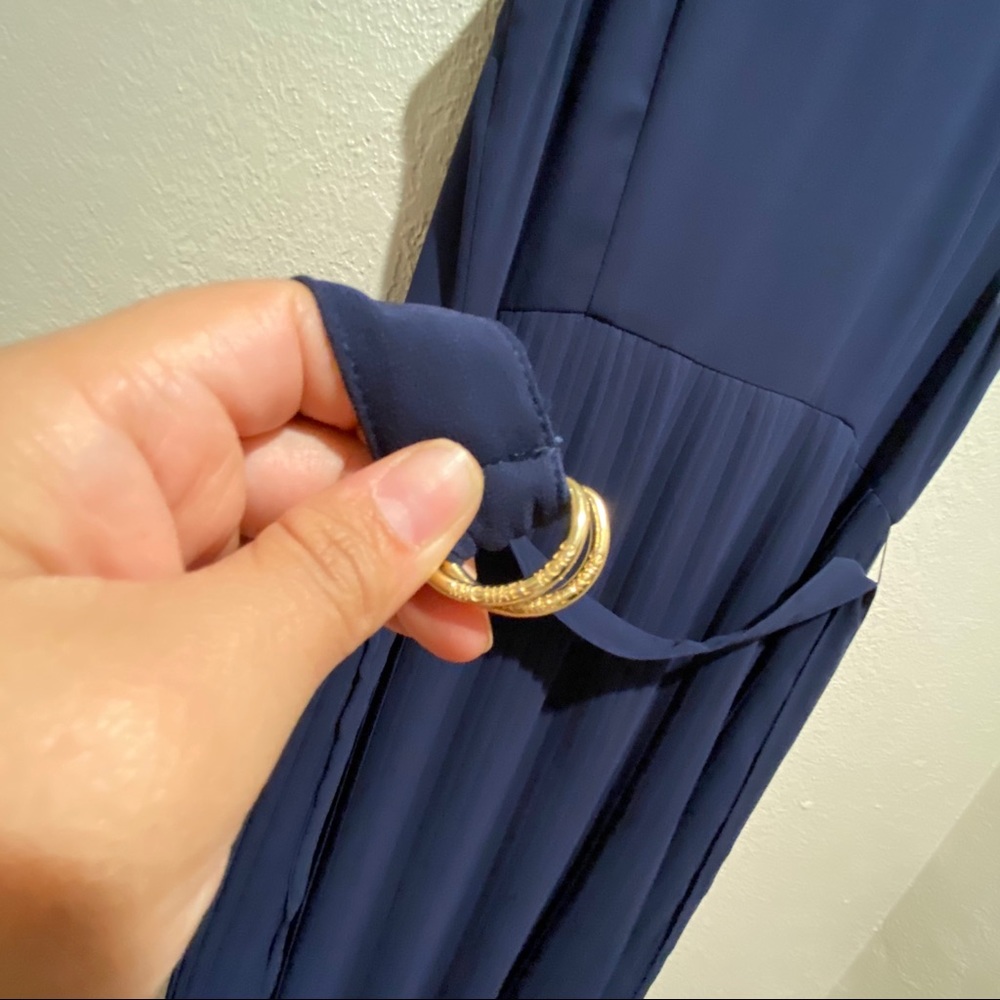 {Michael Kors} Pleated Blue Dress - Picture 10 of 14